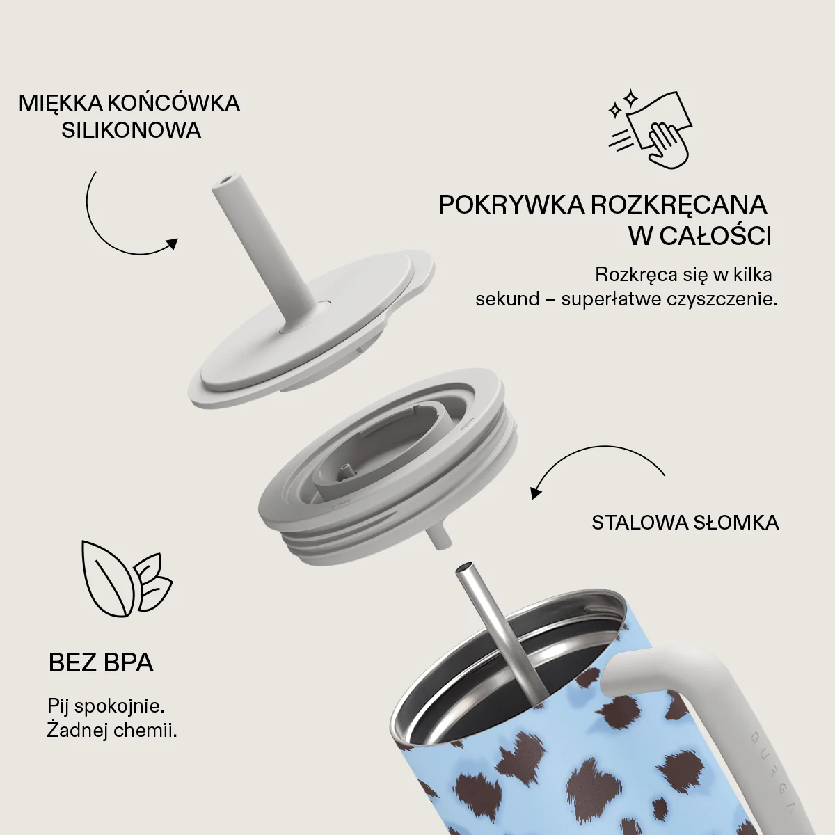 Barely Awake - All Day Leakproof Tumbler - Image 6