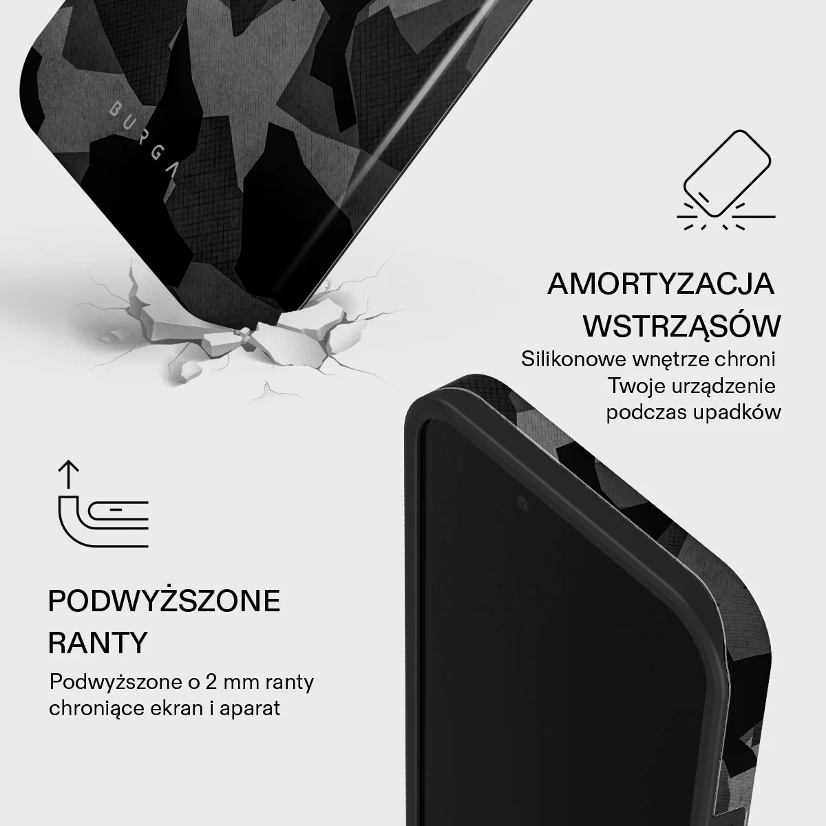 Night Black Camouflage - iPhone 17e Etui - Image 4