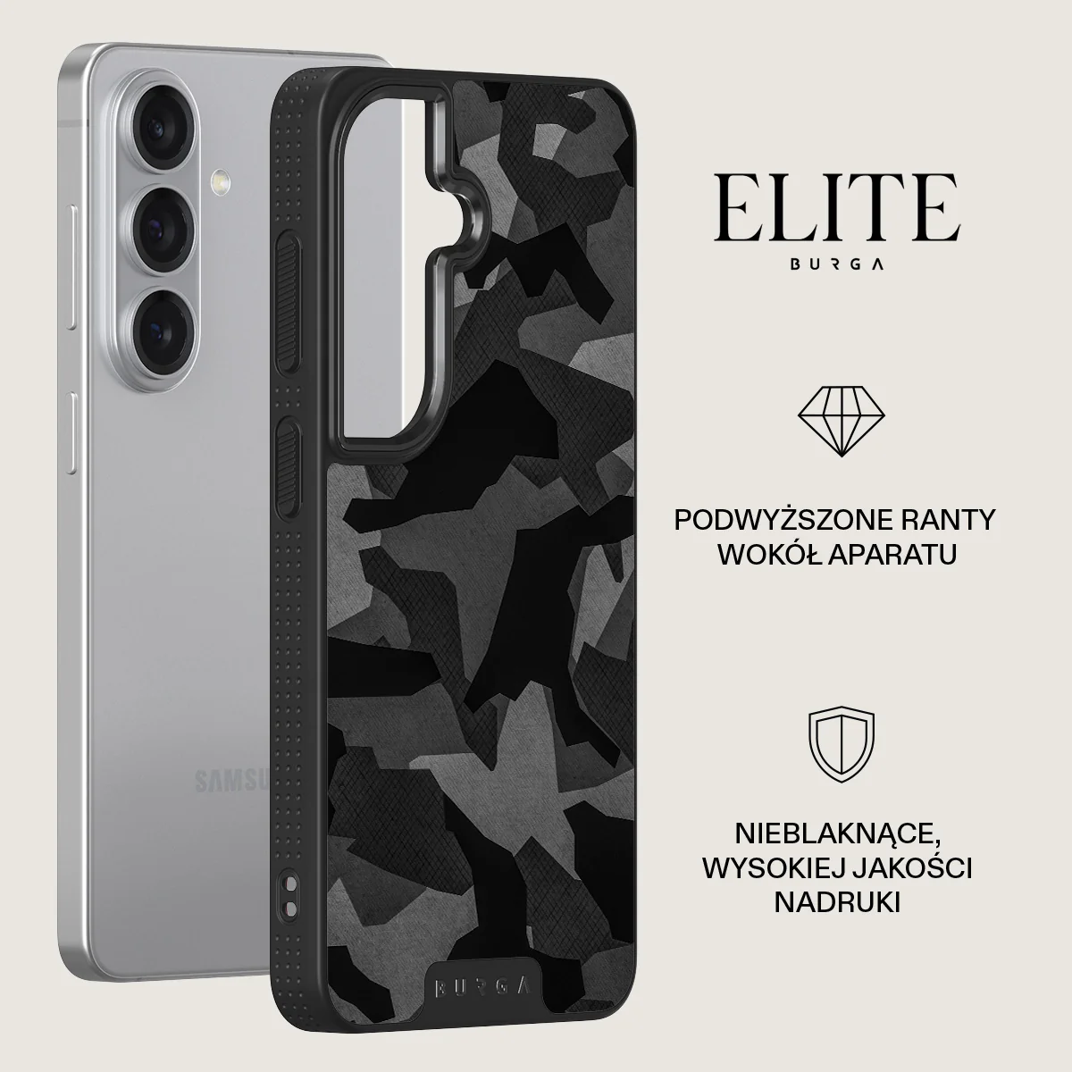 Night Black Camouflage - Samsung Galaxy S26 Etui - Image 13