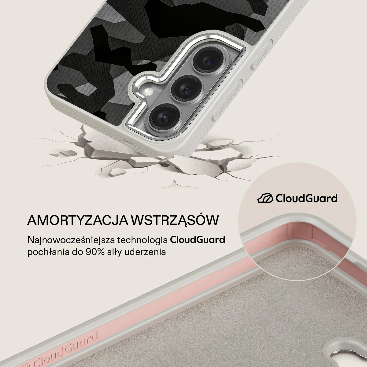 Night Black Camouflage - Samsung Galaxy S26 Etui - Image 35