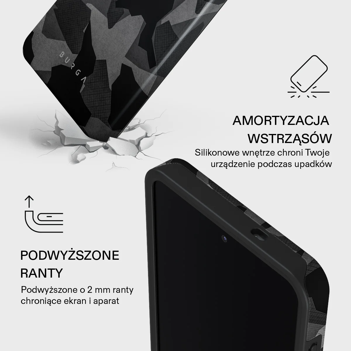 Night Black Camouflage - Samsung Galaxy S26 Etui - Image 4