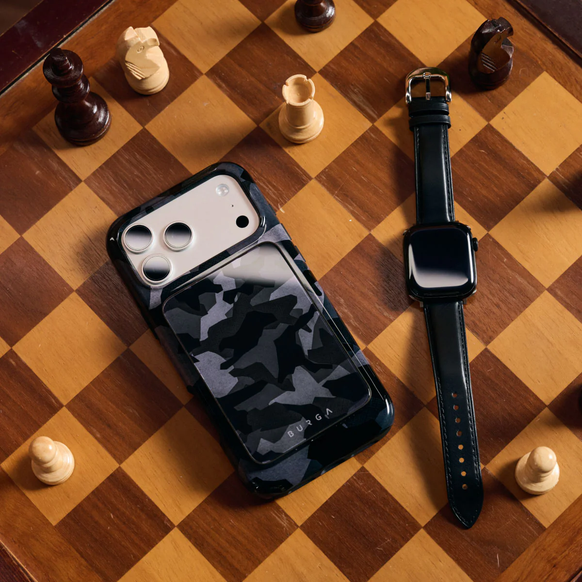 Night Black Camouflage - Samsung Galaxy S26 Etui - Image 45