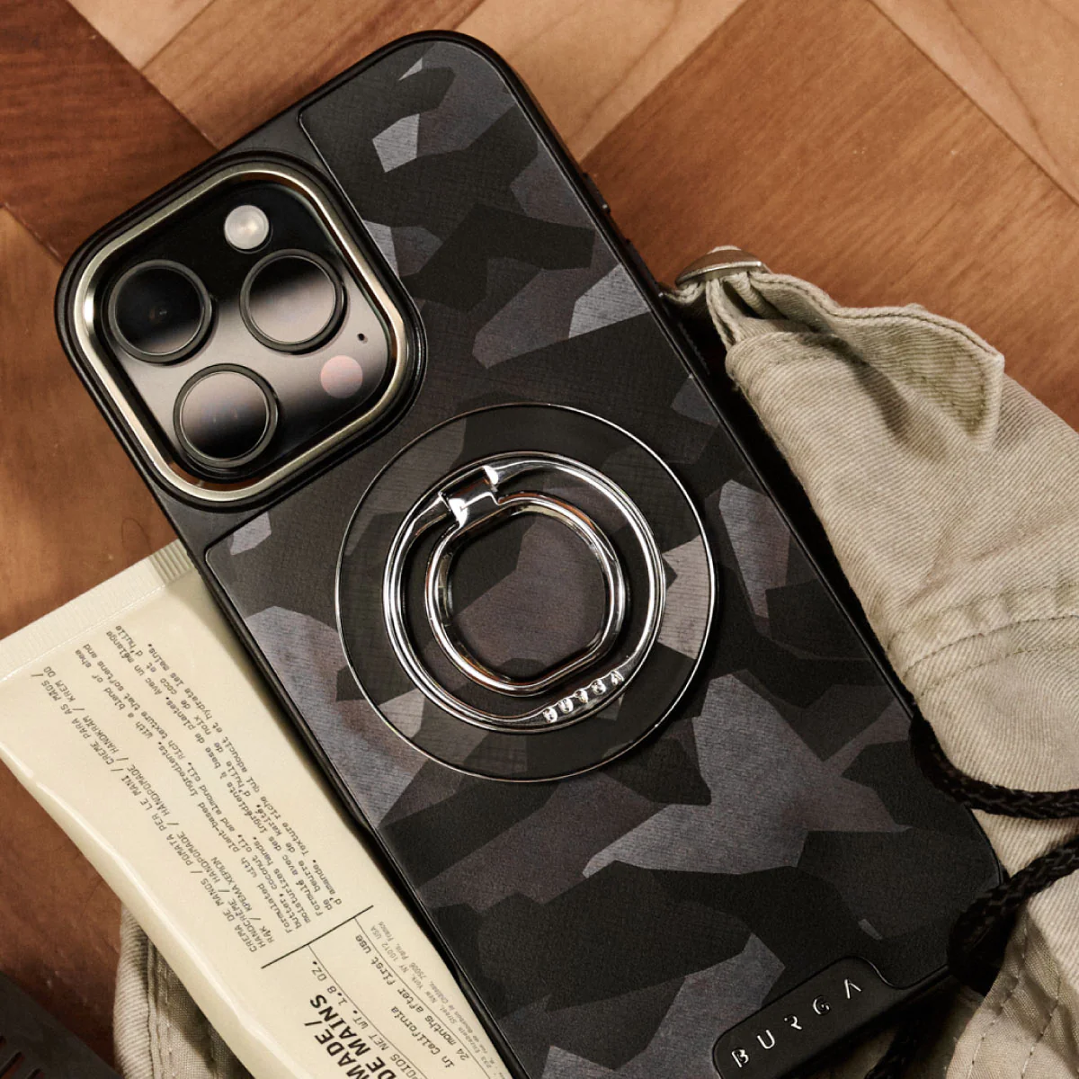 Night Black Camouflage - Samsung Galaxy S26 Etui - Image 46