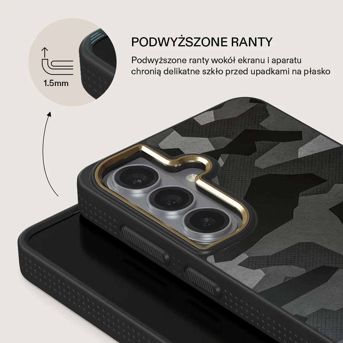 Night Black Camouflage - Samsung Galaxy S26 Etui - Image 8