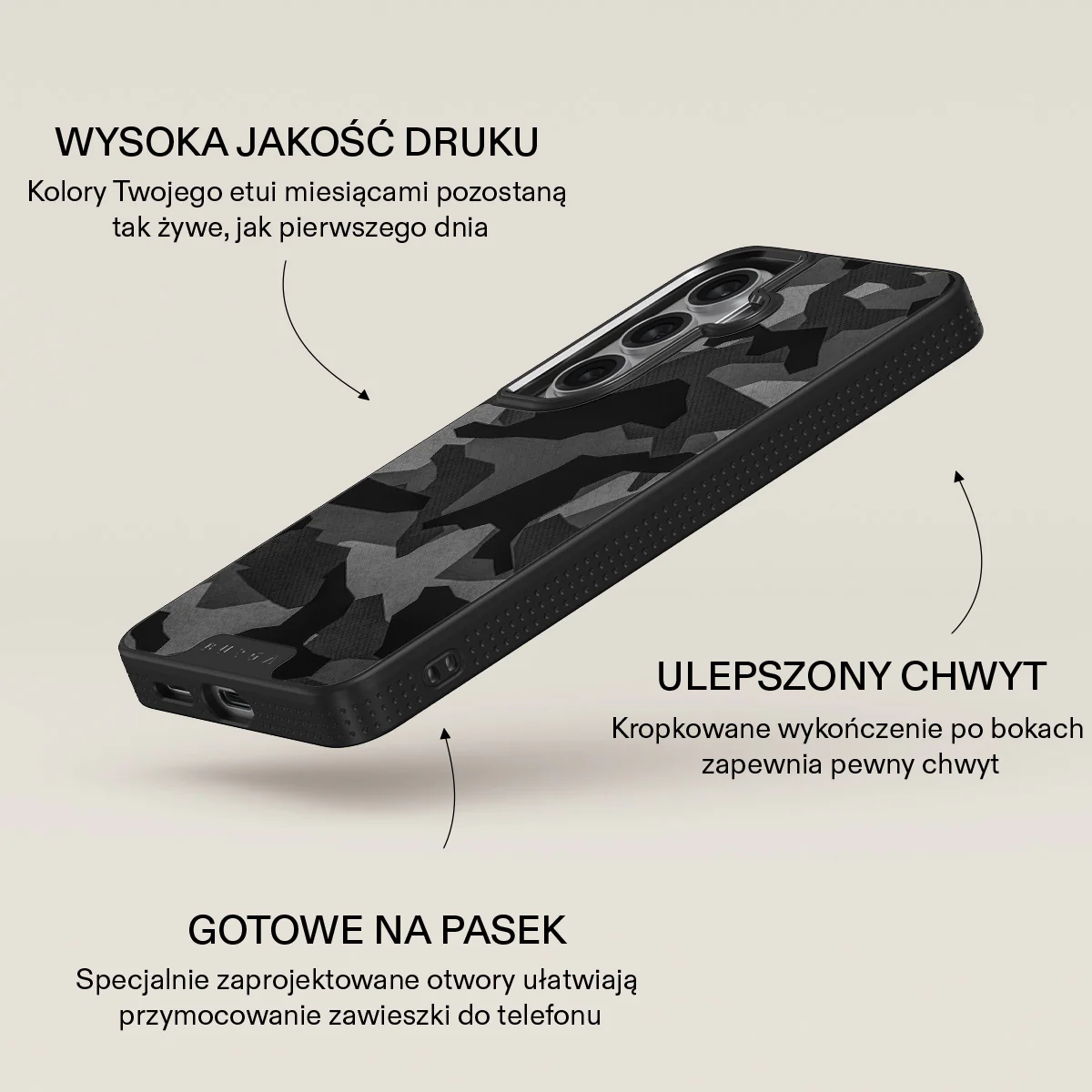 Night Black Camouflage - Samsung Galaxy S26 Plus Etui - Image 16