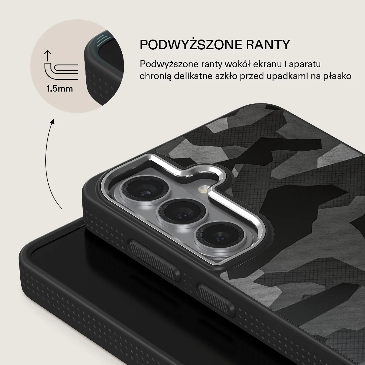 Night Black Camouflage - Samsung Galaxy S26 Plus Etui - Image 22