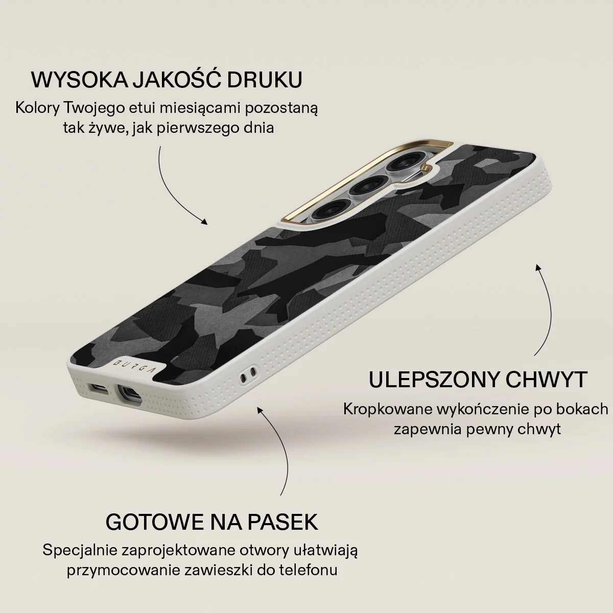 Night Black Camouflage - Samsung Galaxy S26 Plus Etui - Image 30