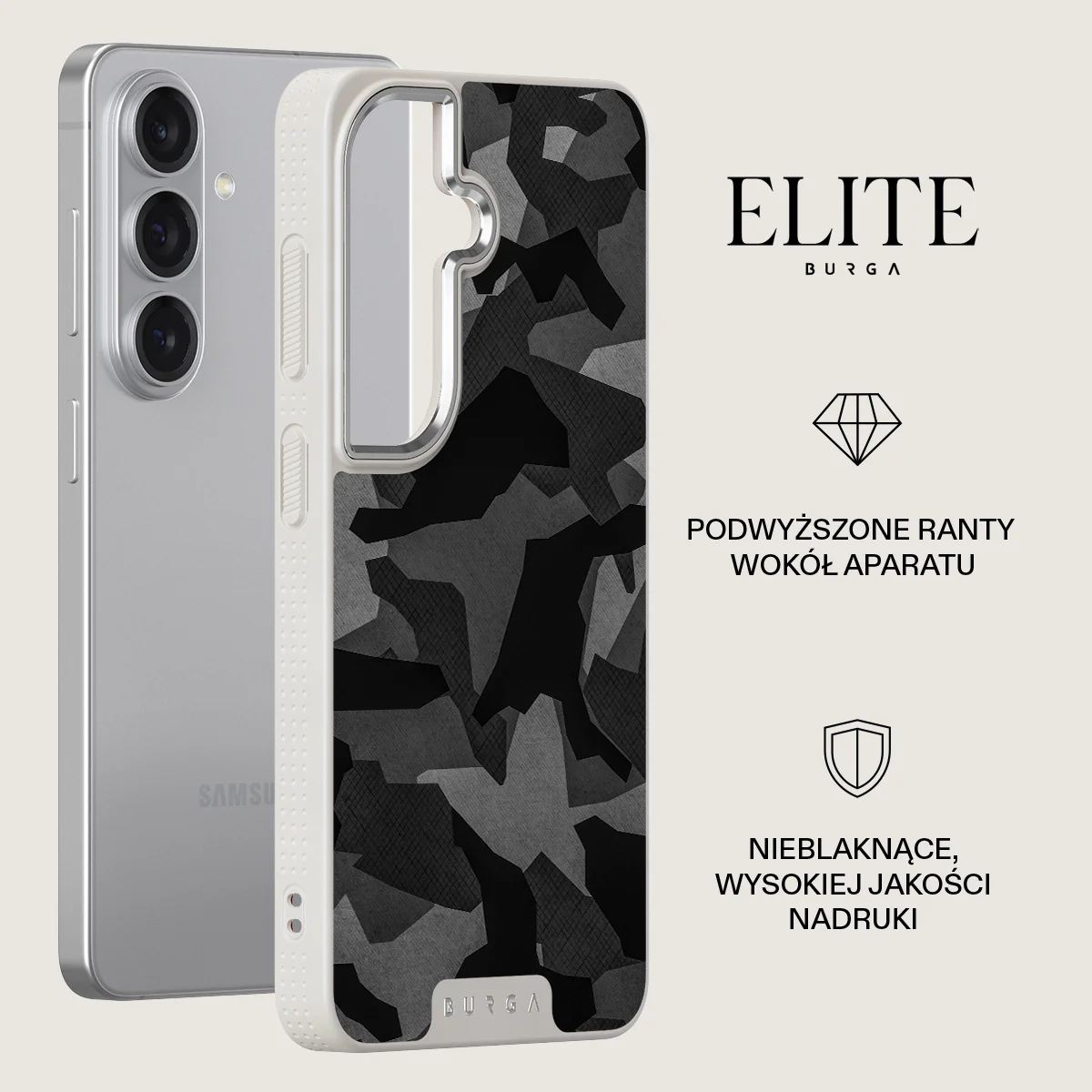Night Black Camouflage - Samsung Galaxy S26 Plus Etui - Image 34