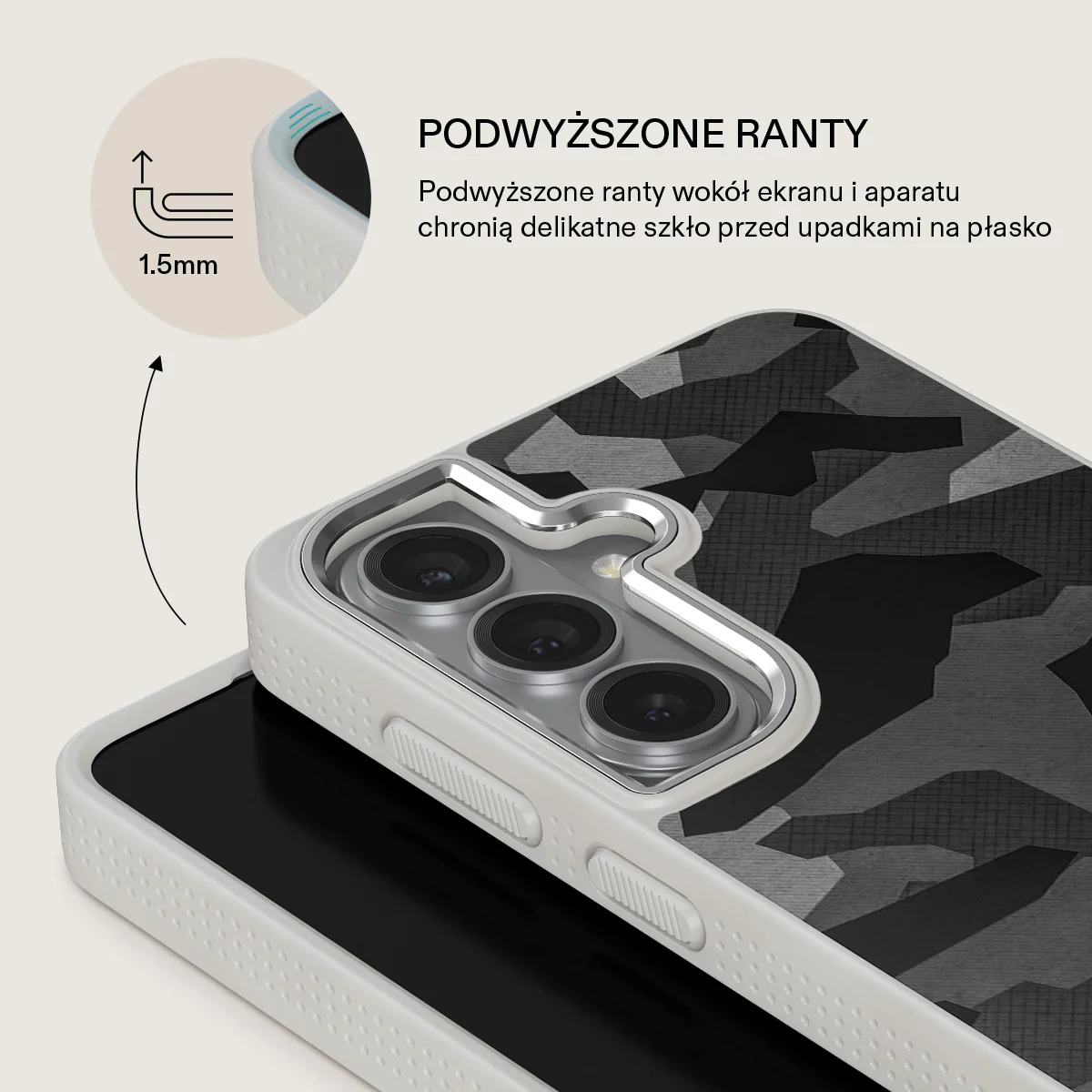 Night Black Camouflage - Samsung Galaxy S26 Plus Etui - Image 36