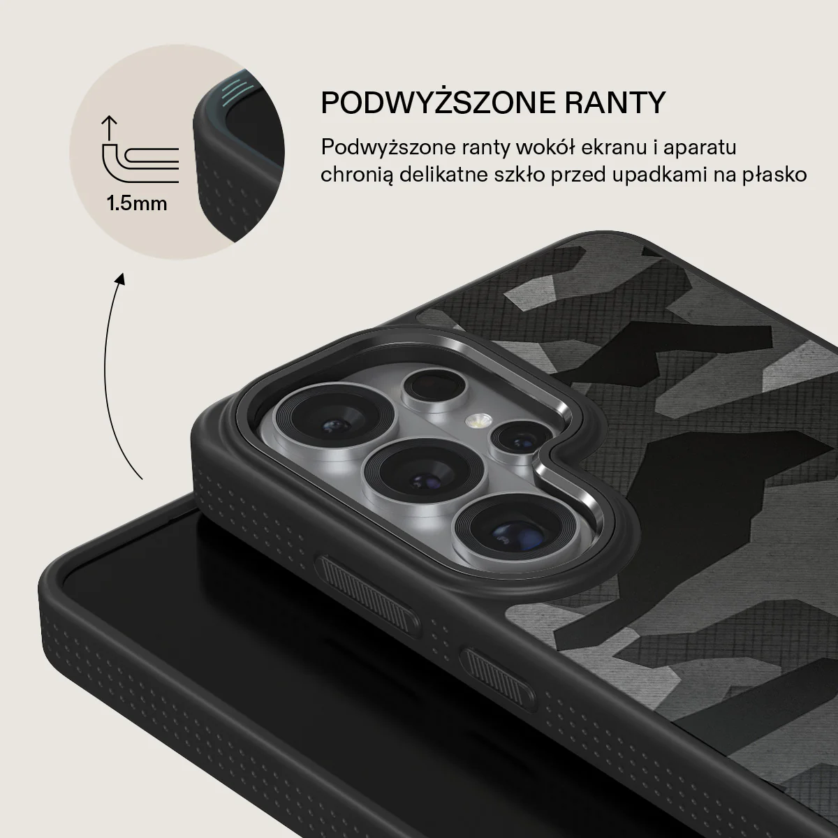 Night Black Camouflage - Samsung Galaxy S26 Ultra Etui - Image 15