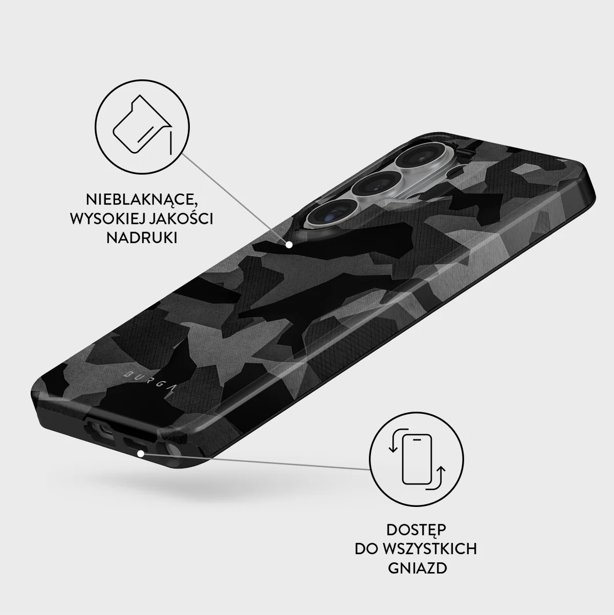Night Black Camouflage - Samsung Galaxy S26 Ultra Etui - Image 3