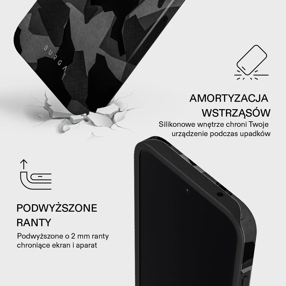 Night Black Camouflage - Xiaomi 15T Etui - Image 4
