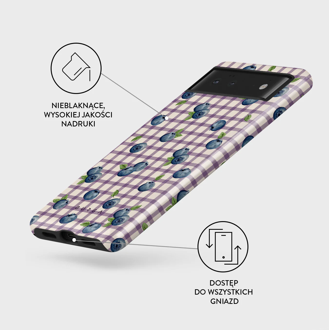 Blueberry Muffin - Google Pixel 6a Etui - Image 3