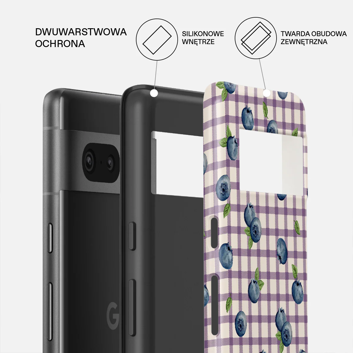 Blueberry Muffin - Google Pixel 7a Etui - Image 2