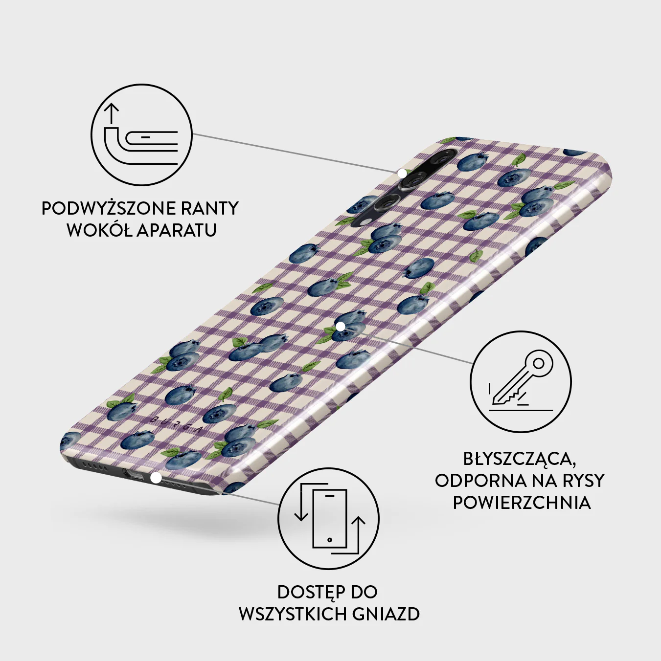 Blueberry Muffin - Huawei P20 Etui - Image 3