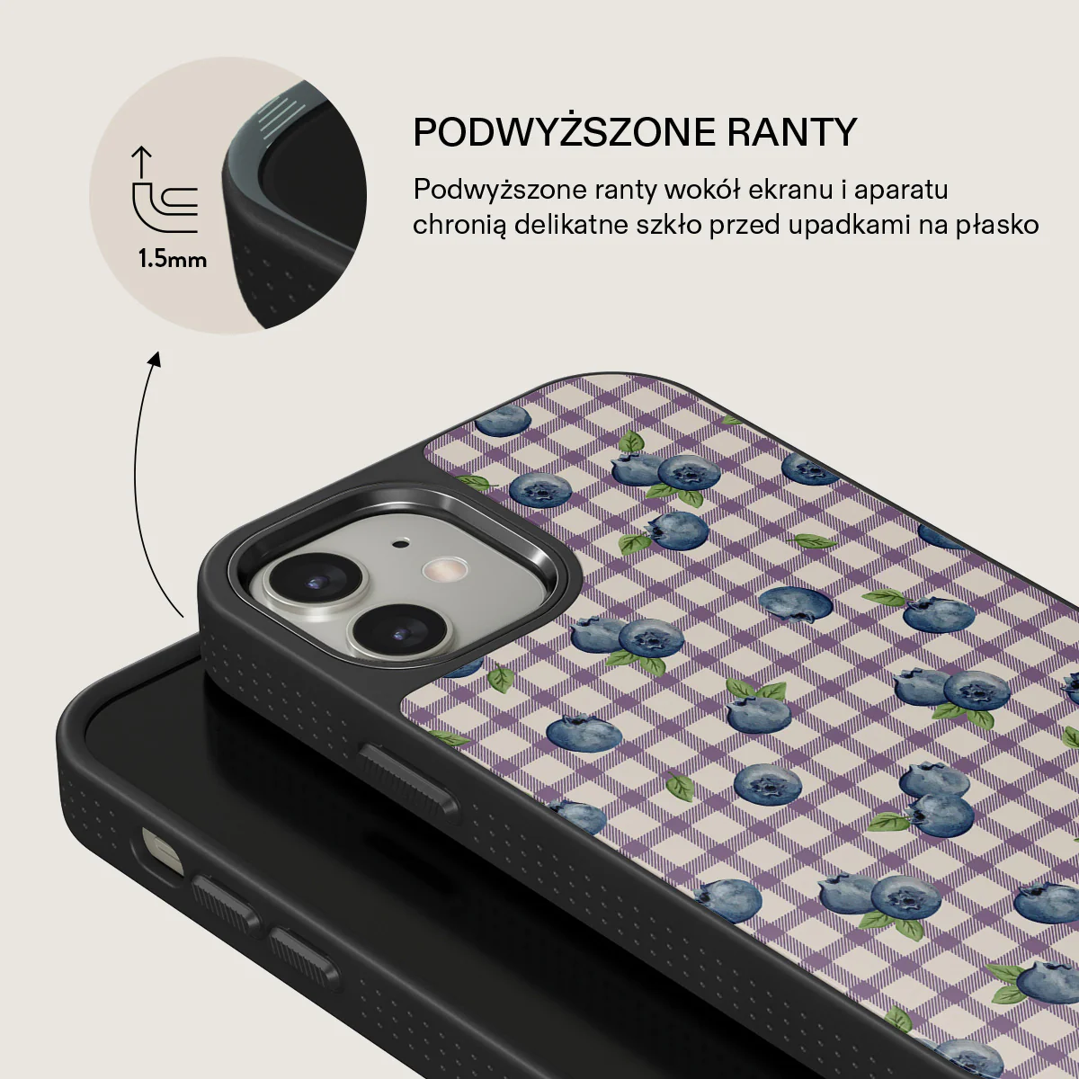 Blueberry Muffin - iPhone 12 Etui - Image 15