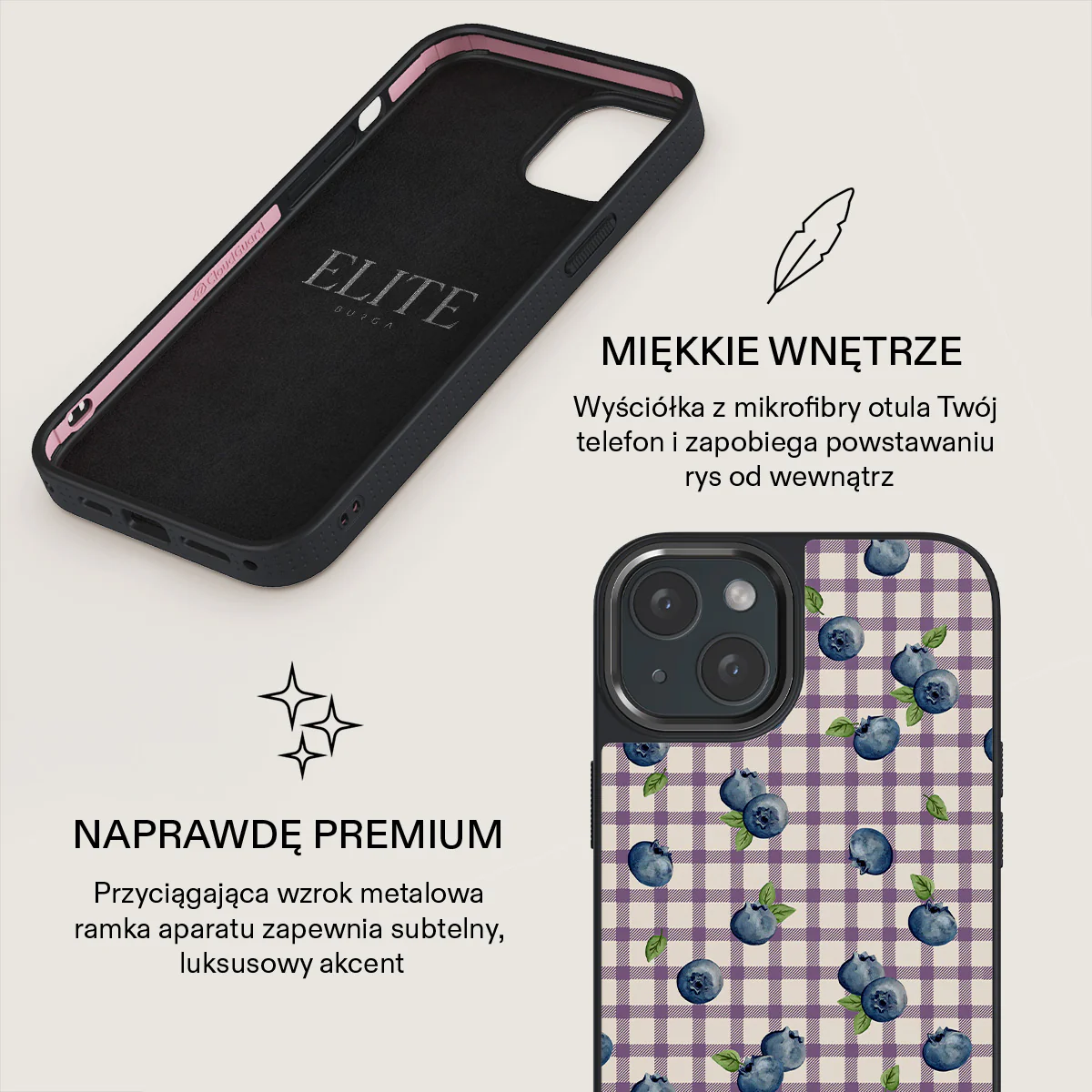 Blueberry Muffin - iPhone 15 Etui - Image 17