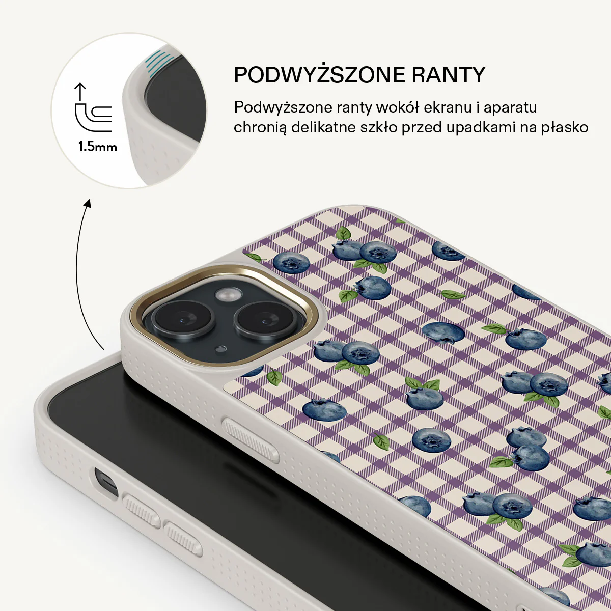 Blueberry Muffin - iPhone 15 Etui - Image 22