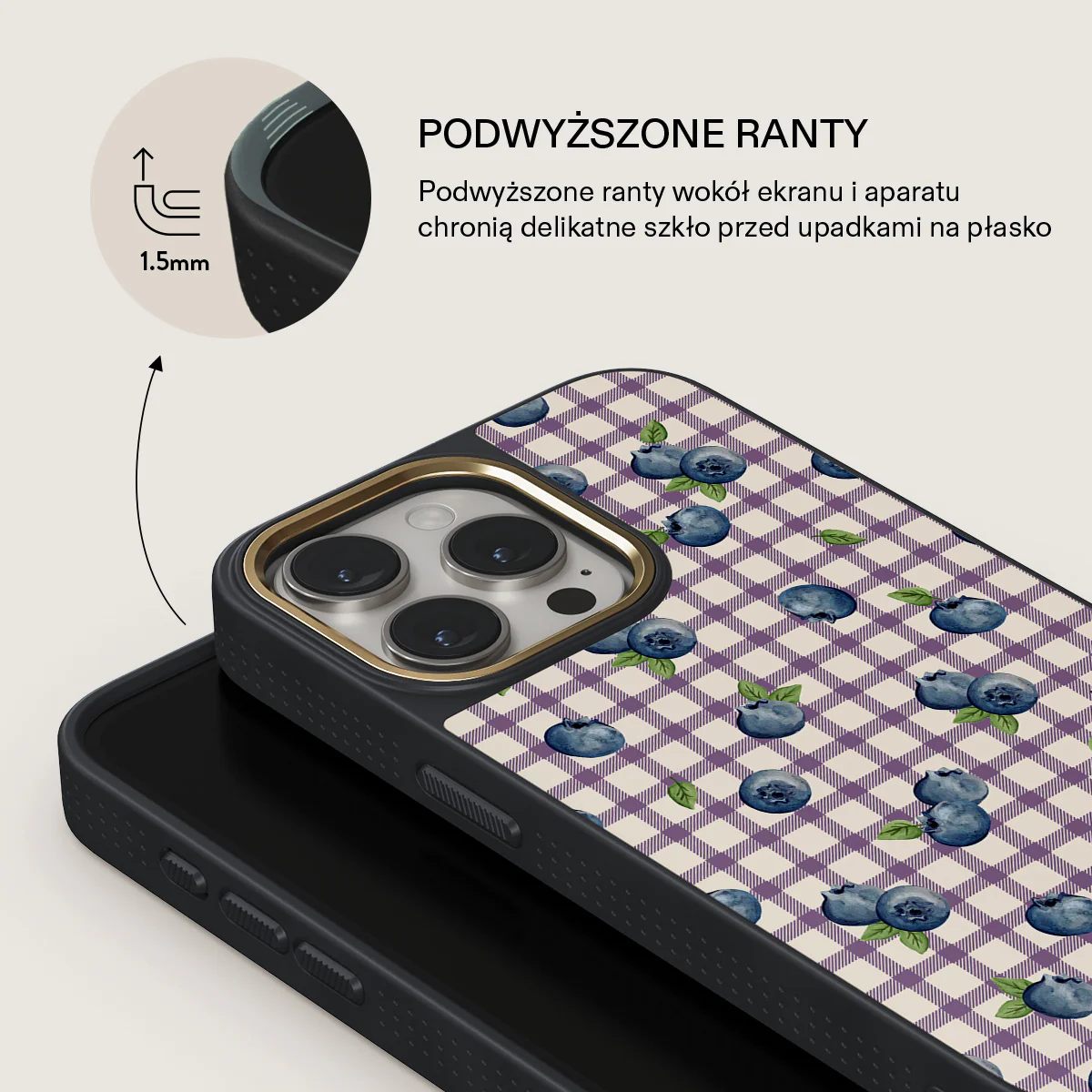 Blueberry Muffin - iPhone 15 Pro Etui - Image 8