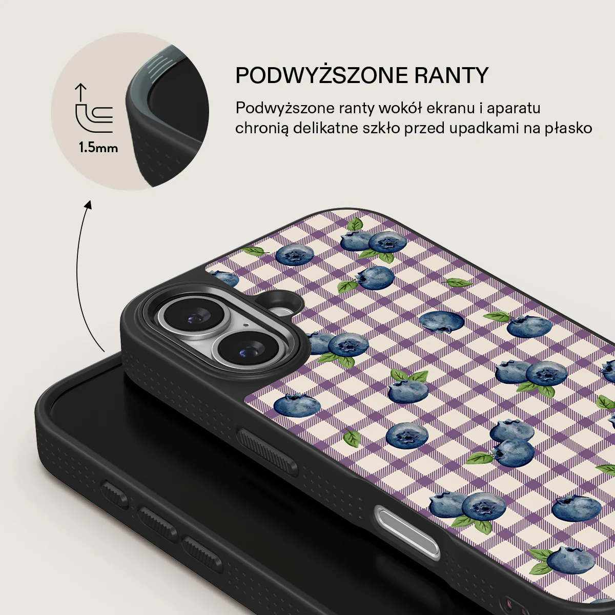 Blueberry Muffin - iPhone 16 Plus Etui - Image 16