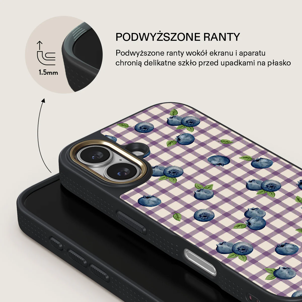Blueberry Muffin - iPhone 16 Plus Etui - Image 9