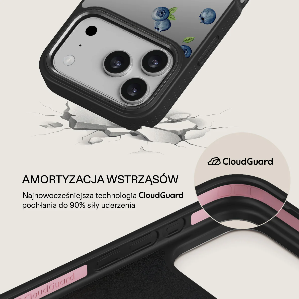 Blueberry Muffin - iPhone 17 Pro Etui - Image 36