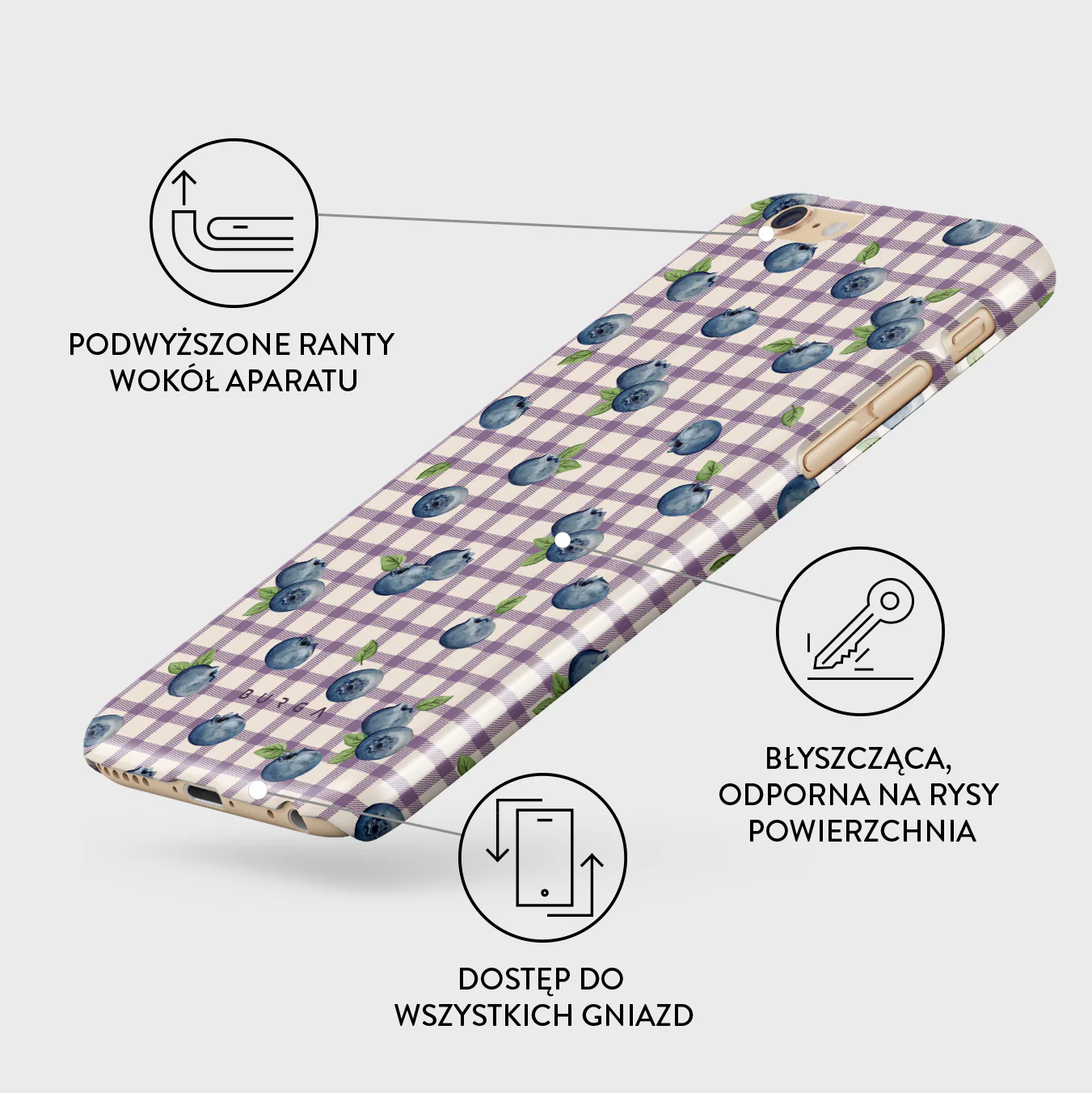 Blueberry Muffin - iPhone 6 / 6S Etui - Image 3