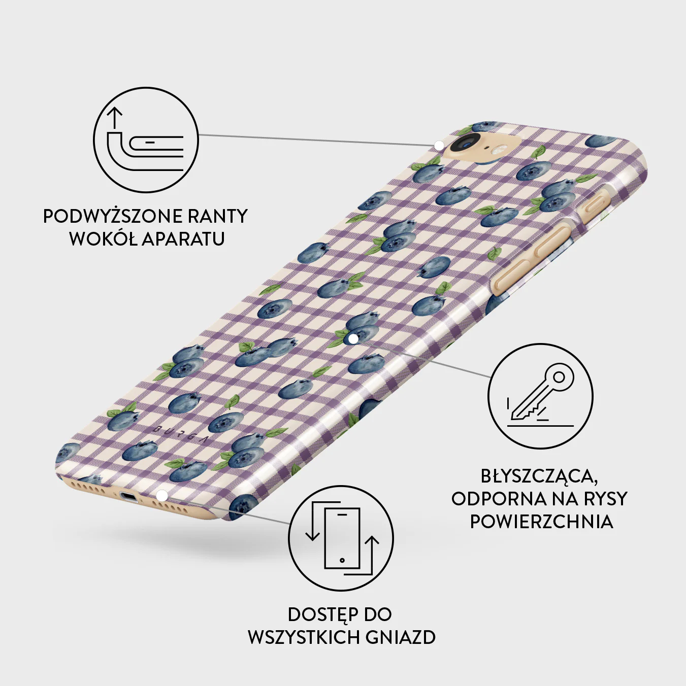 Blueberry Muffin - iPhone 7 / iPhone 8 Etui - Image 3