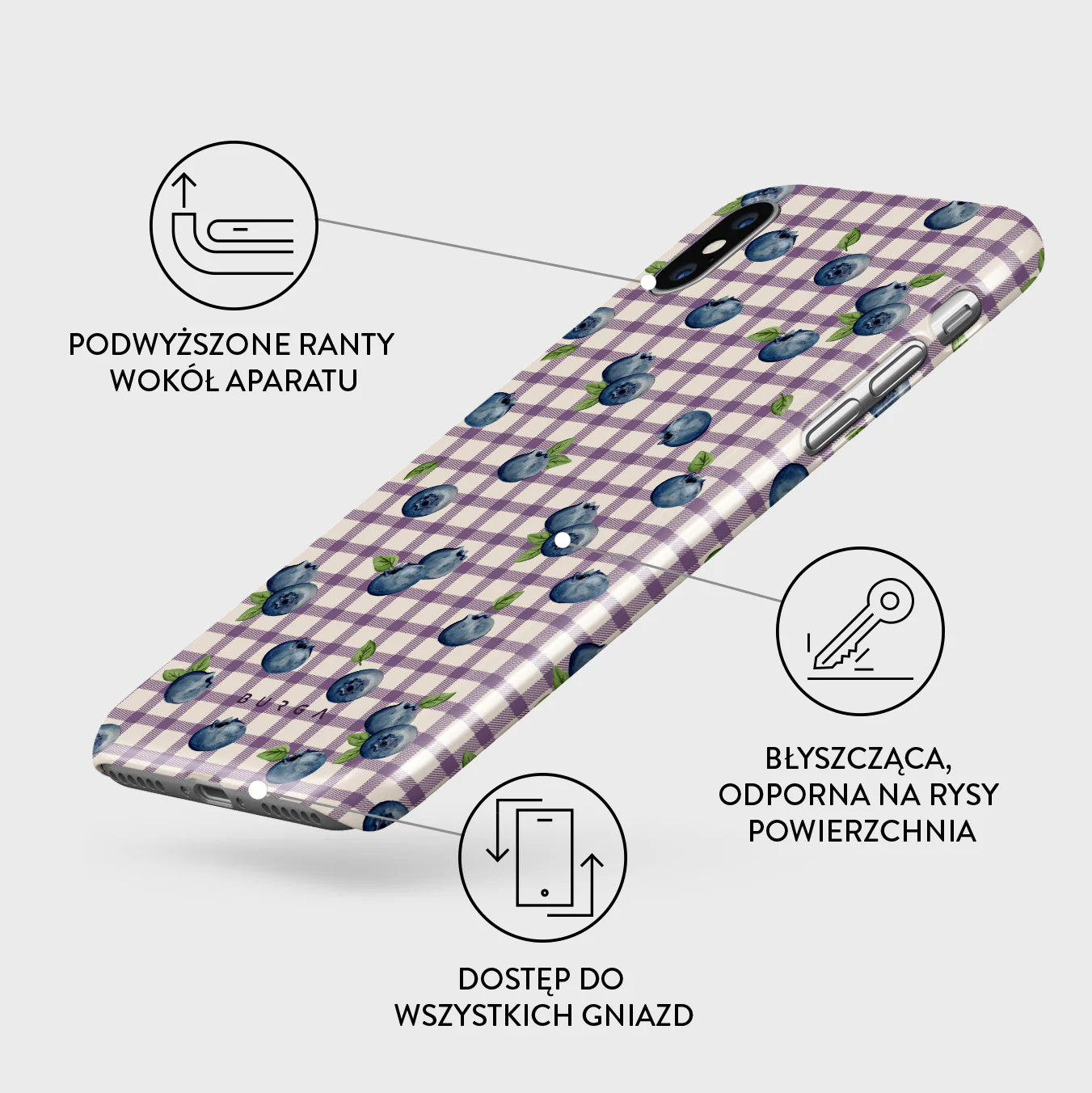 Blueberry Muffin - iPhone XS Max Etui - Image 3