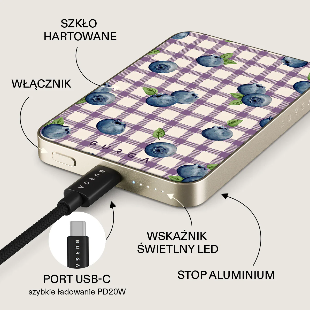 Blueberry Muffin - Magnetyczny power bank - Image 10