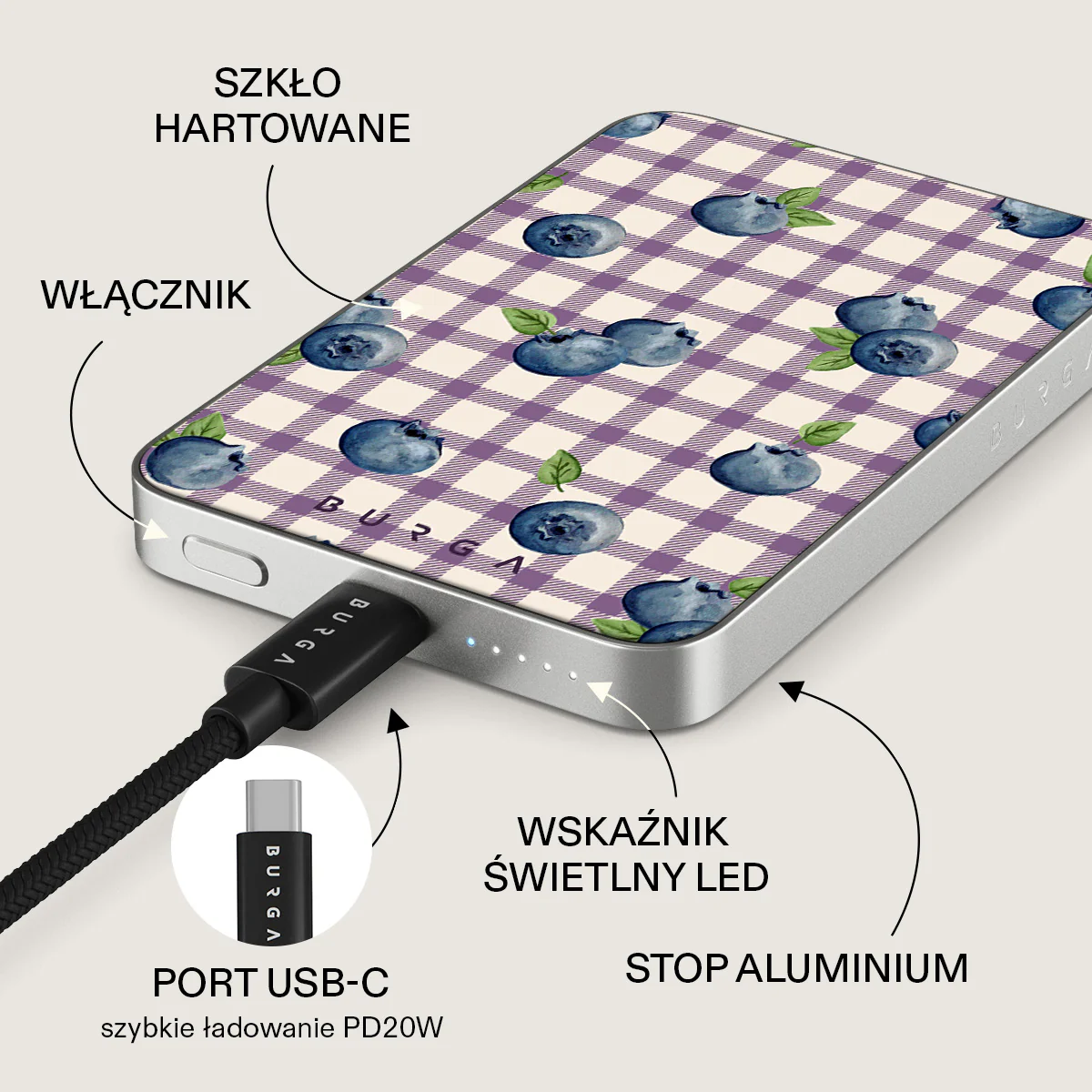 Blueberry Muffin - Magnetyczny power bank - Image 15