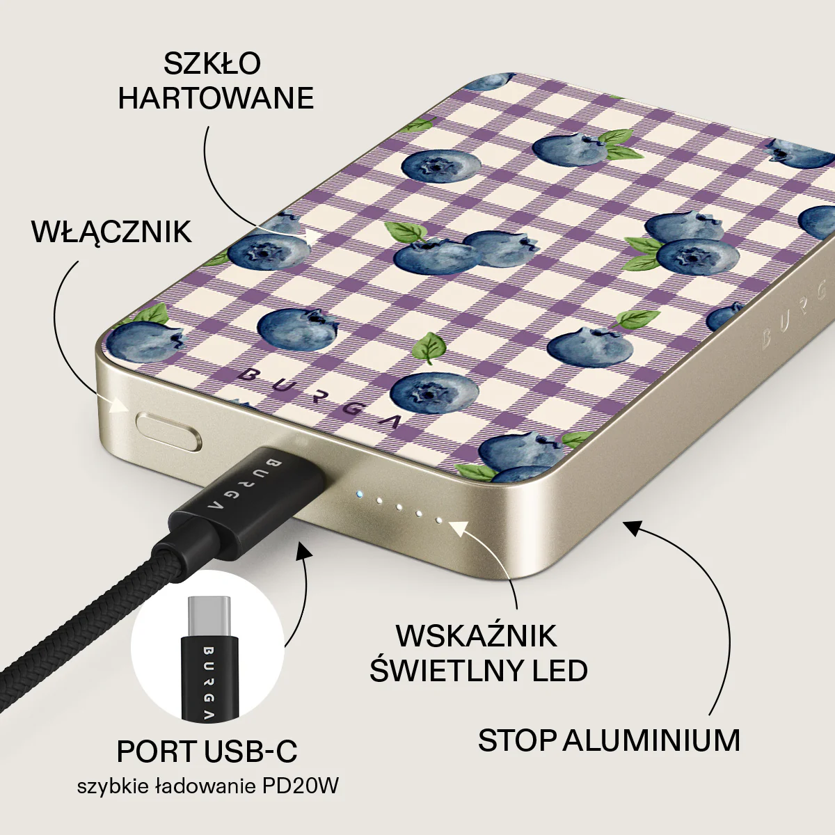 Blueberry Muffin - Magnetyczny power bank - Image 25
