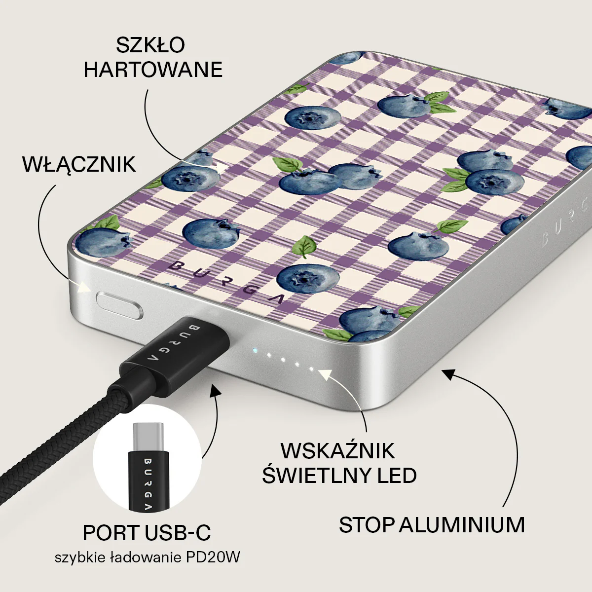 Blueberry Muffin - Magnetyczny power bank - Image 30
