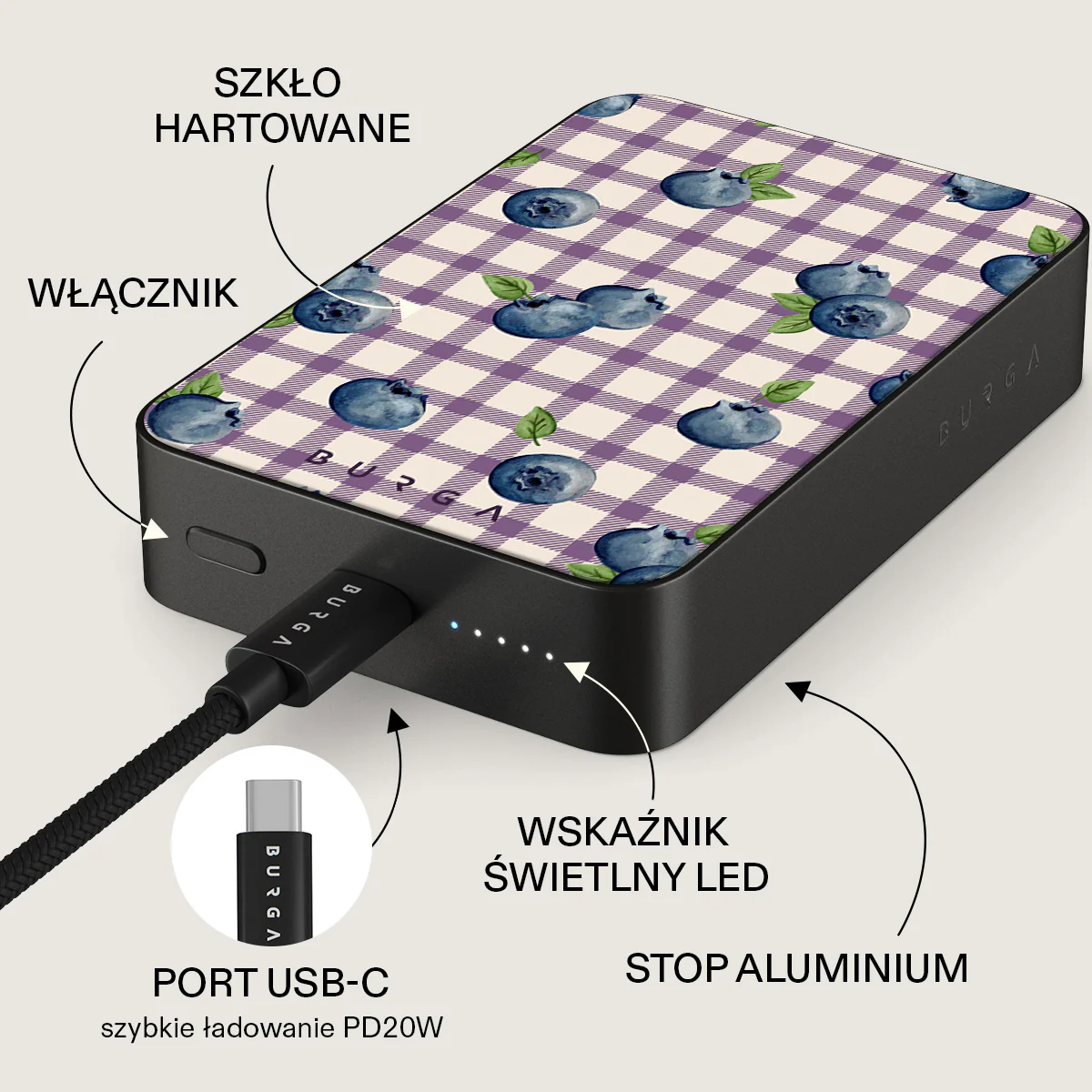 Blueberry Muffin - Magnetyczny power bank - Image 35