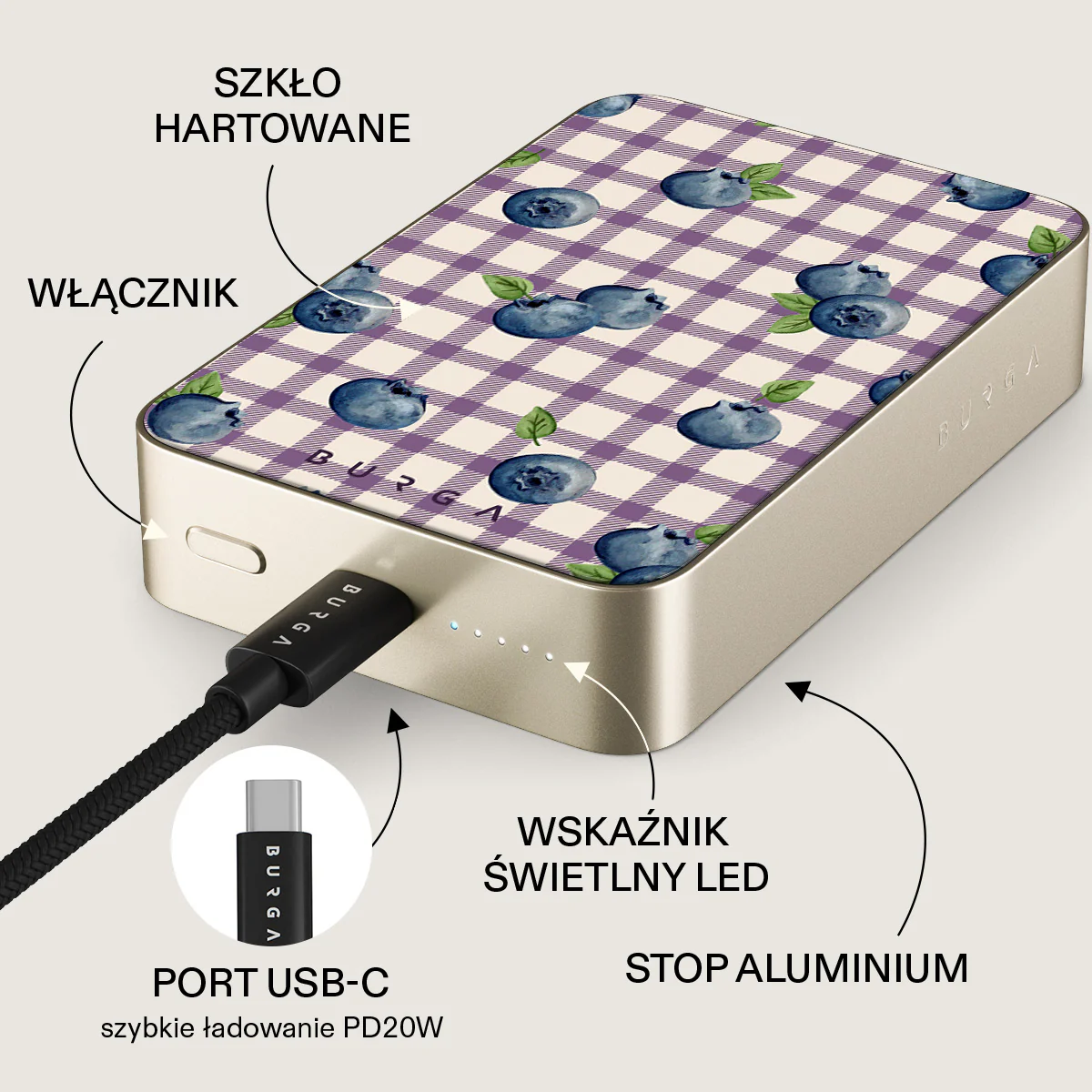 Blueberry Muffin - Magnetyczny power bank - Image 40