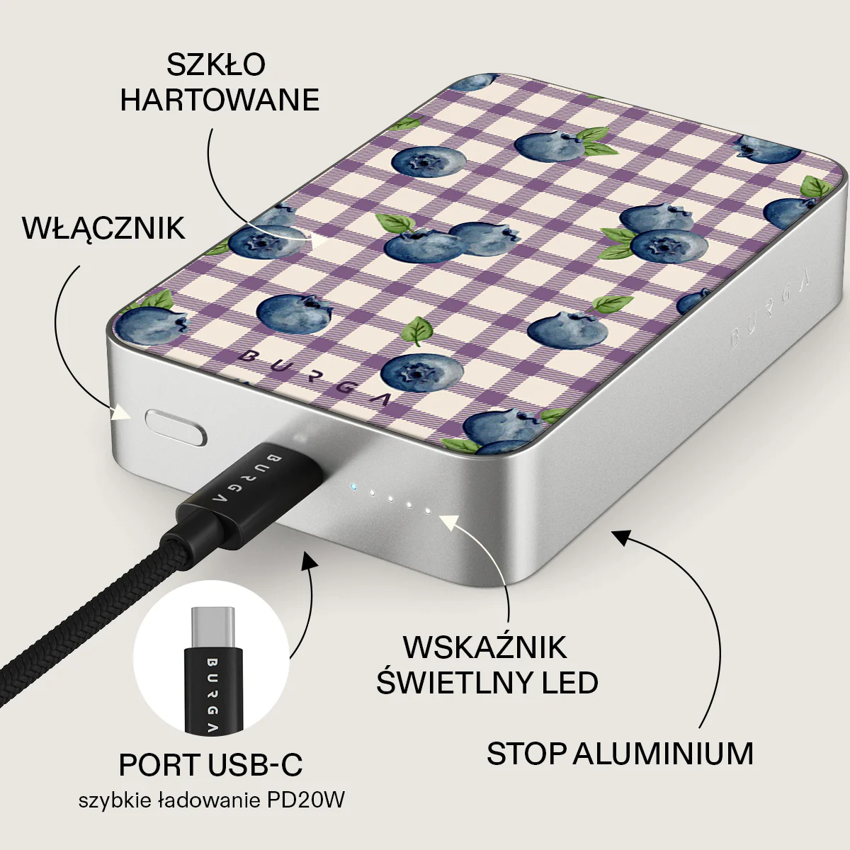 Blueberry Muffin - Magnetyczny power bank - Image 45