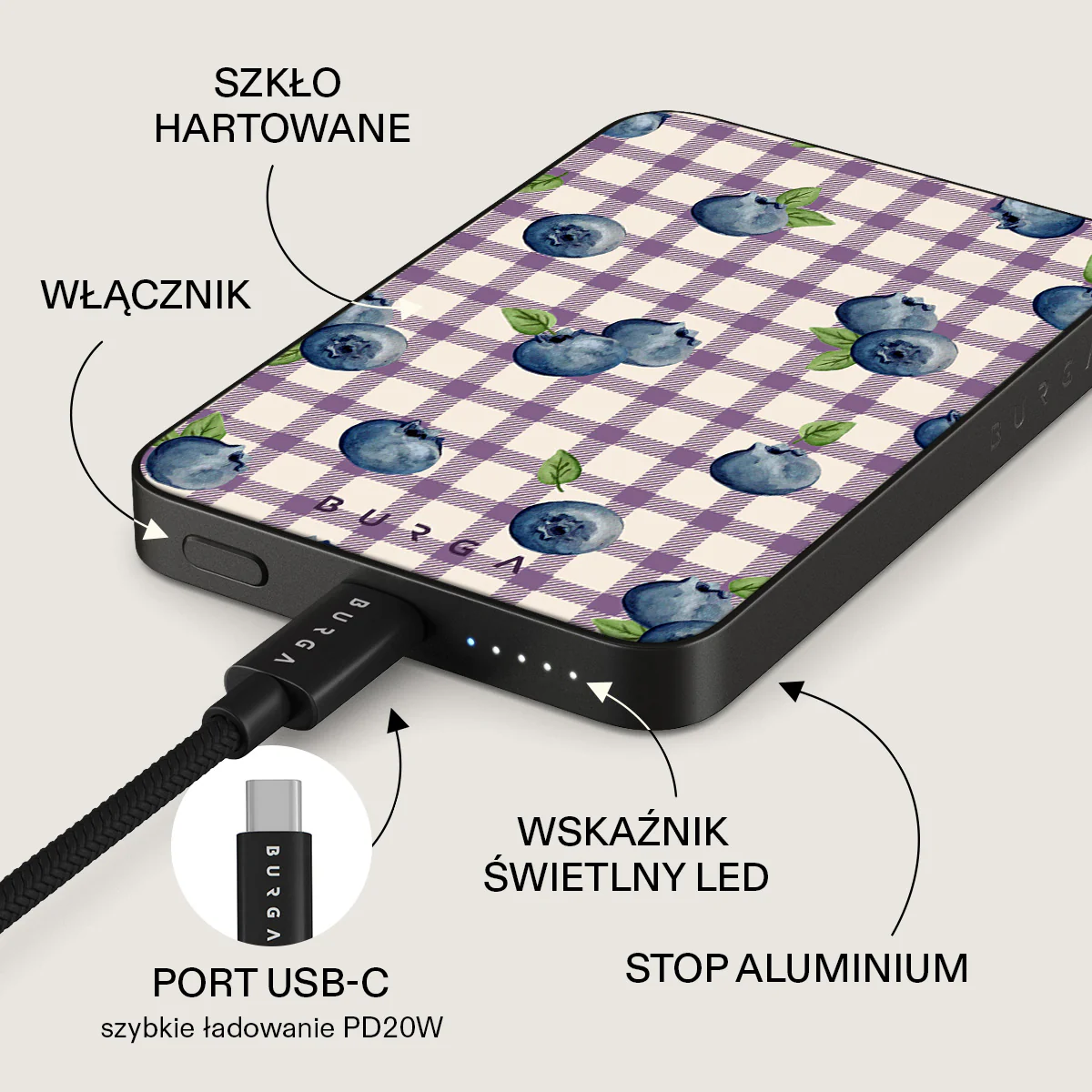 Blueberry Muffin - Magnetyczny power bank - Image 5