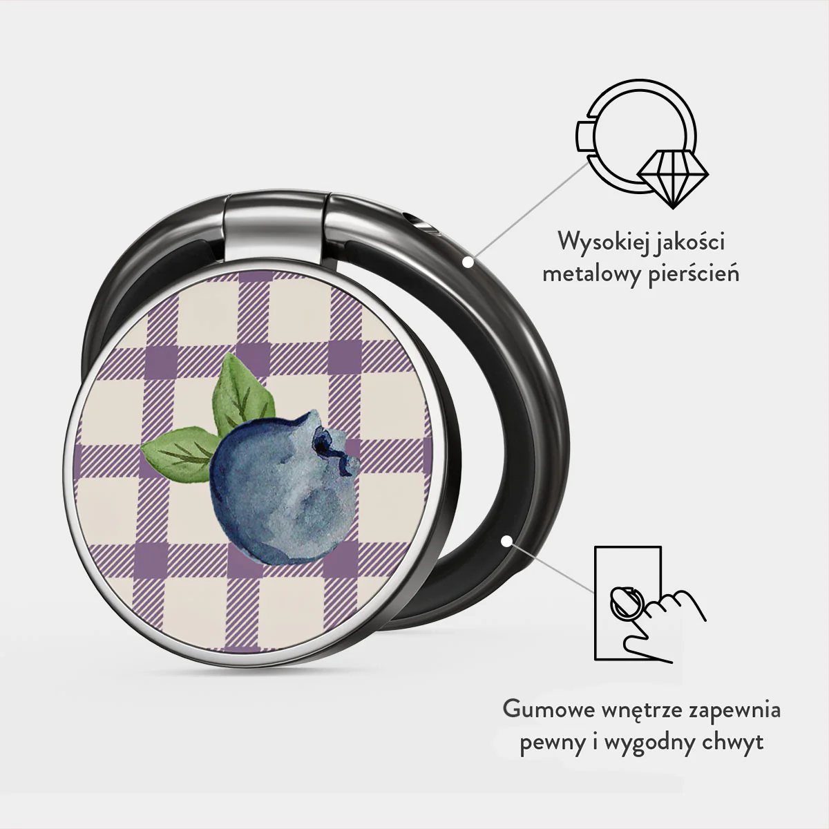 Blueberry Muffin - Samoprzylepny Okrągły Uchwyt - Image 2