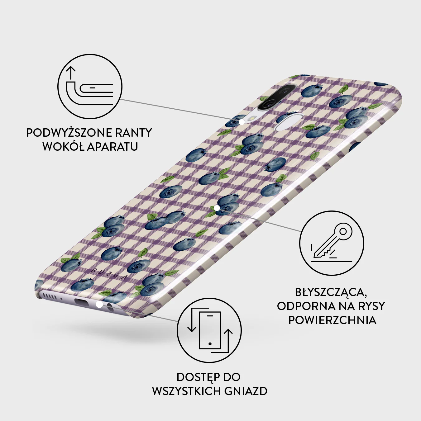Blueberry Muffin - Samsung Galaxy A40 Etui - Image 3
