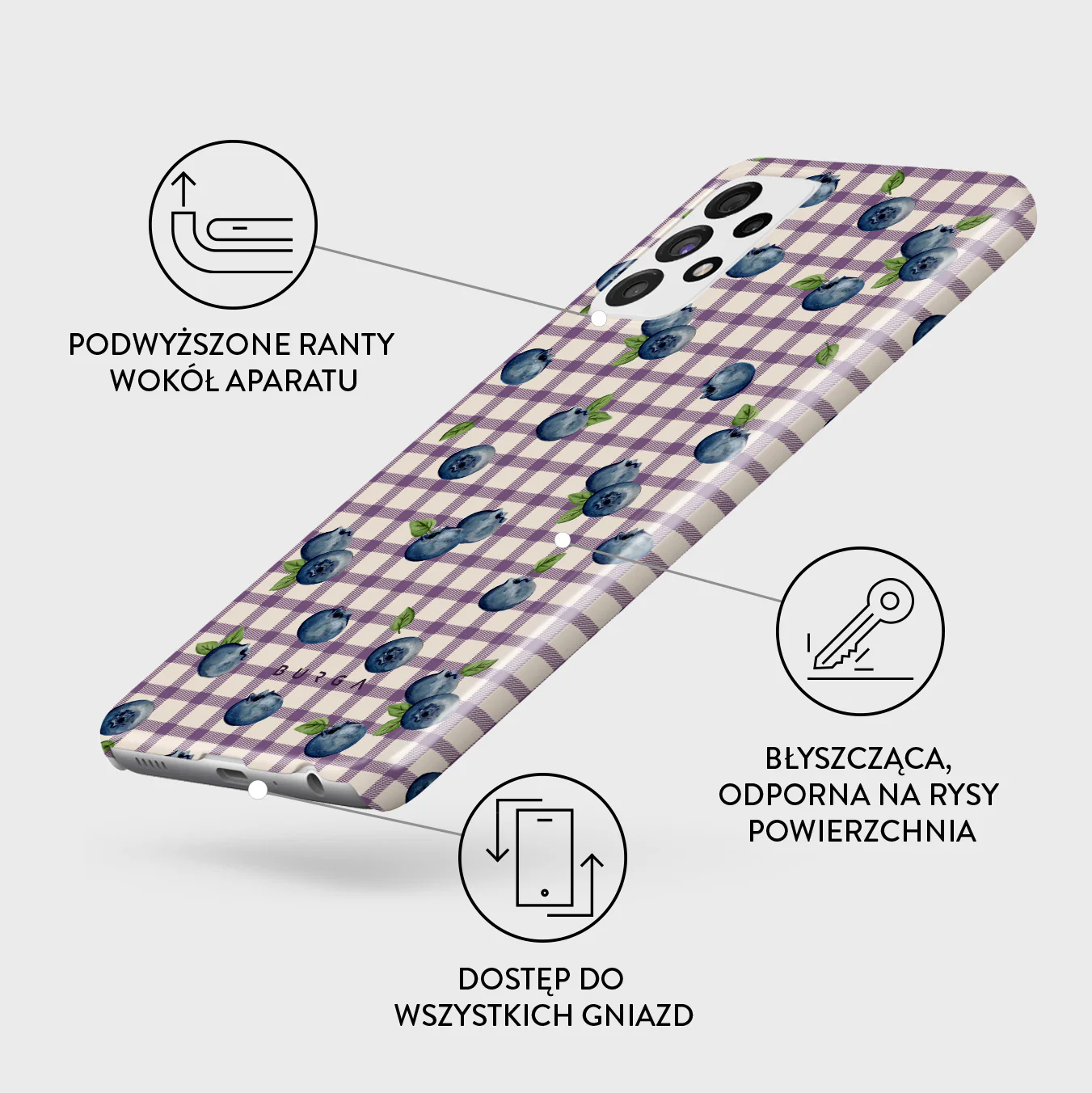 Blueberry Muffin - Samsung Galaxy A72 4G / 5G Etui - Image 3