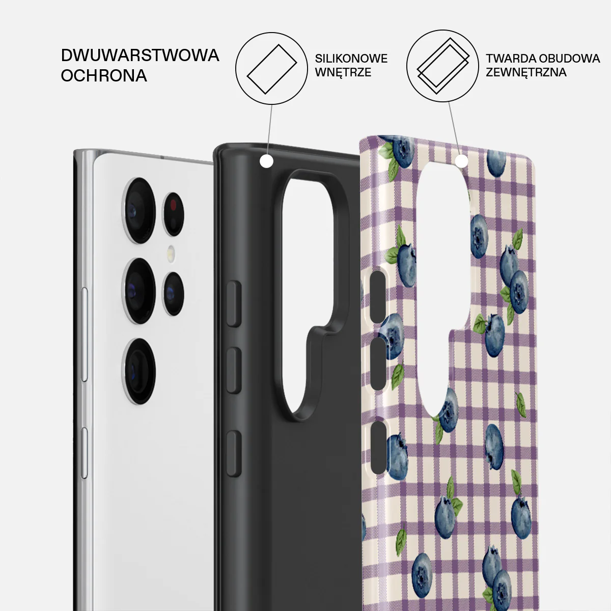 Blueberry Muffin - Samsung Galaxy S22 Ultra Etui - Image 2