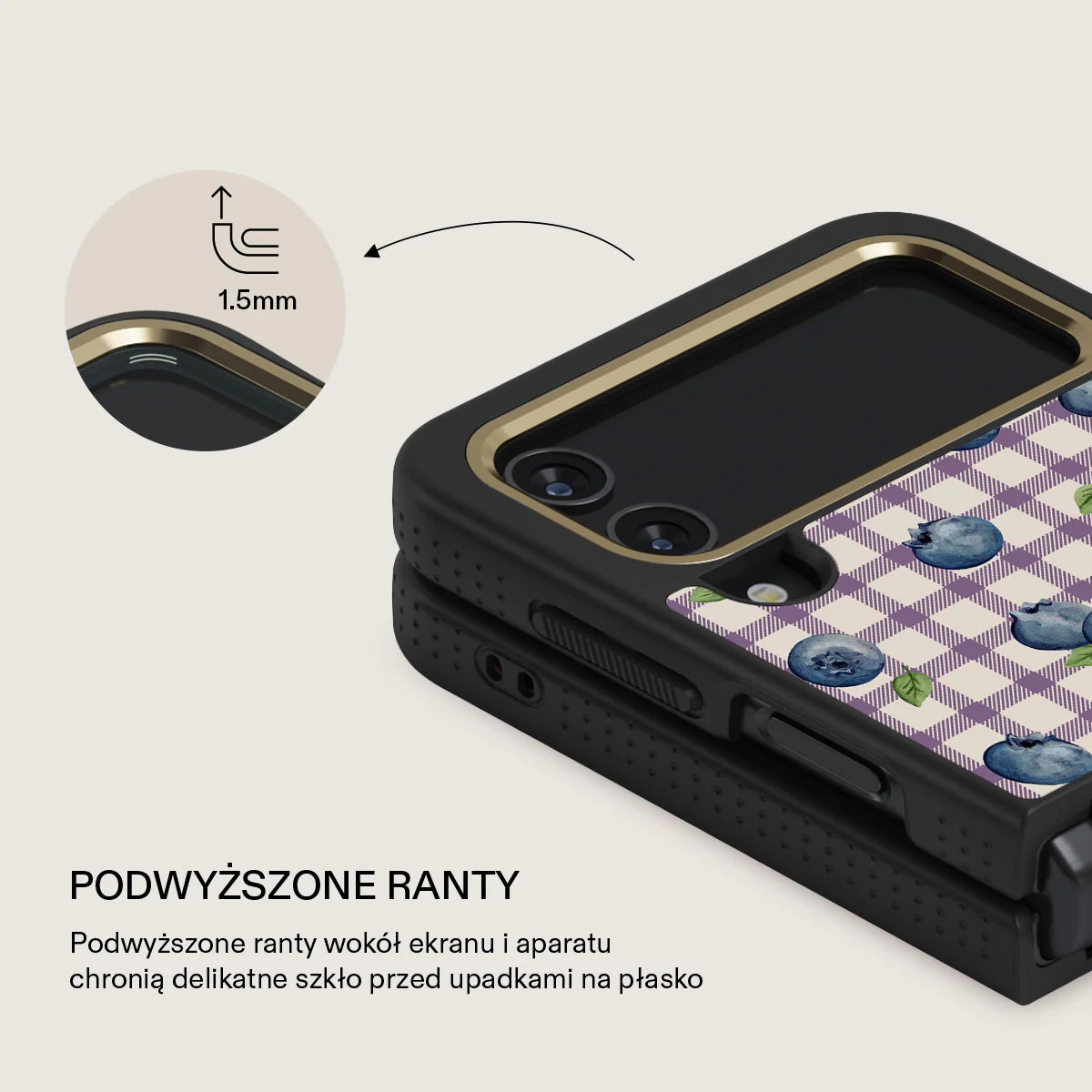 Blueberry Muffin - Samsung Galaxy Z Flip 4 Etui - Image 17