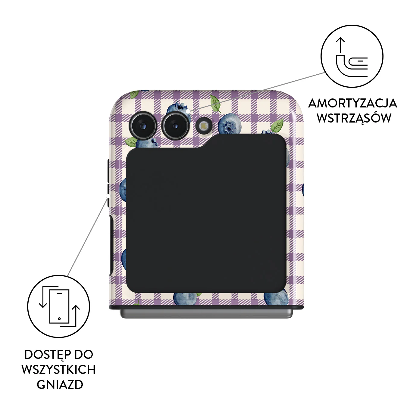 Blueberry Muffin - Samsung Galaxy Z Flip 5 Etui - Image 3
