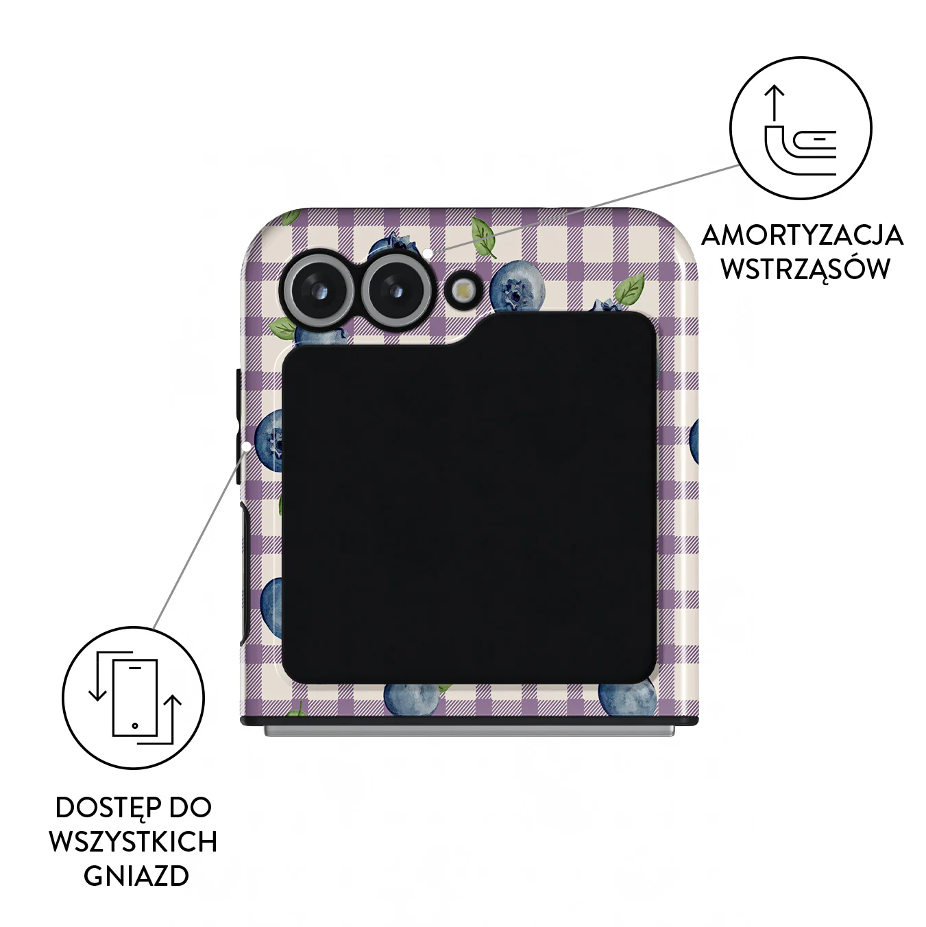 Blueberry Muffin - Samsung Galaxy Z Flip 6 Etui - Image 3