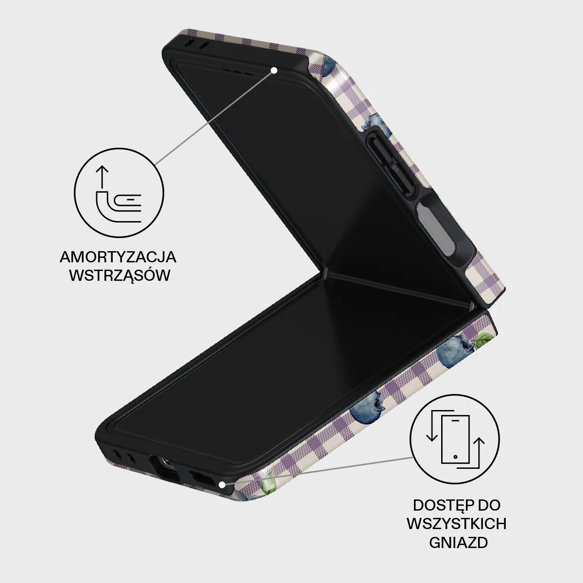 Blueberry Muffin - Samsung Galaxy Z Flip 7 Etui - Image 3