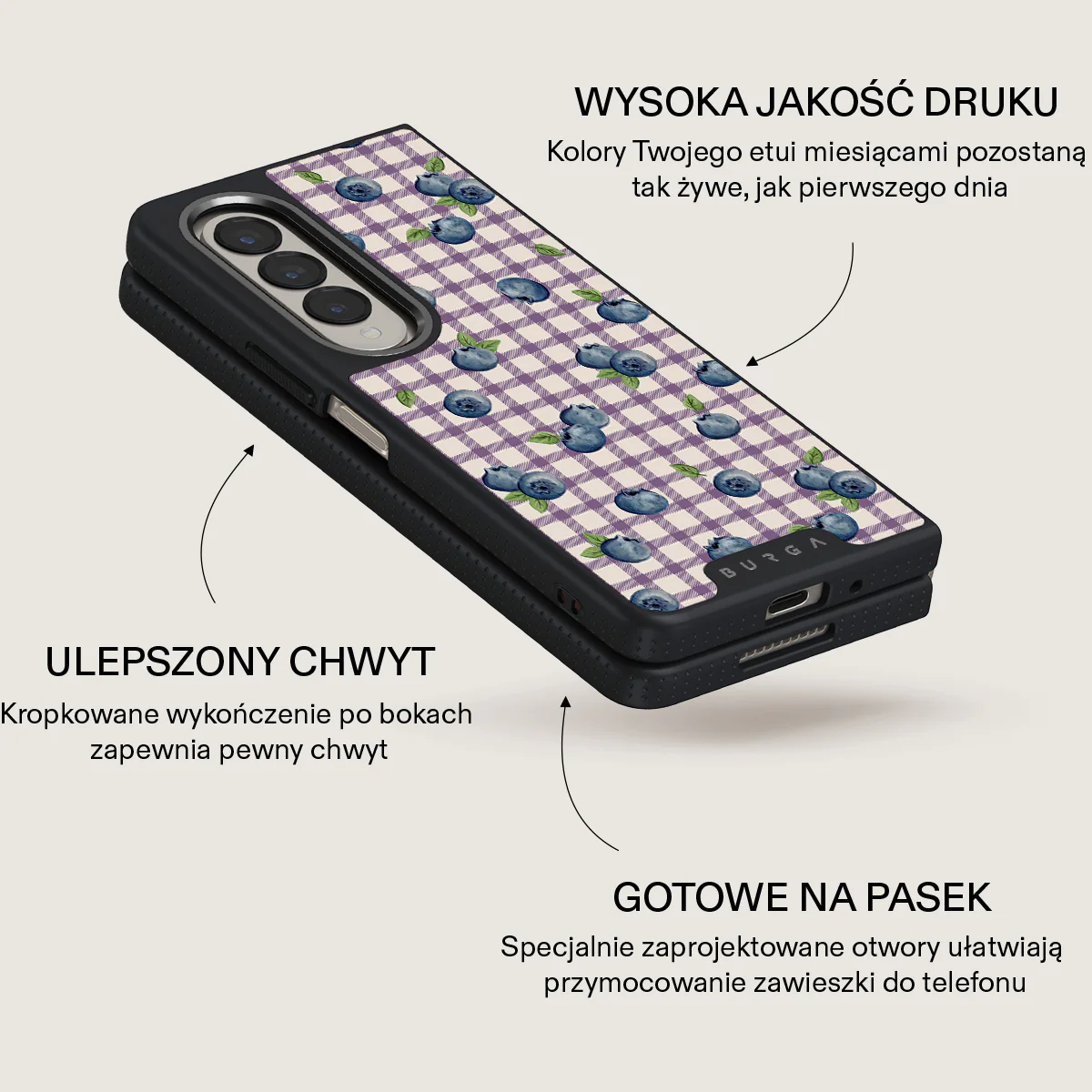 Blueberry Muffin - Samsung Galaxy Z Fold 4 Etui - Image 17