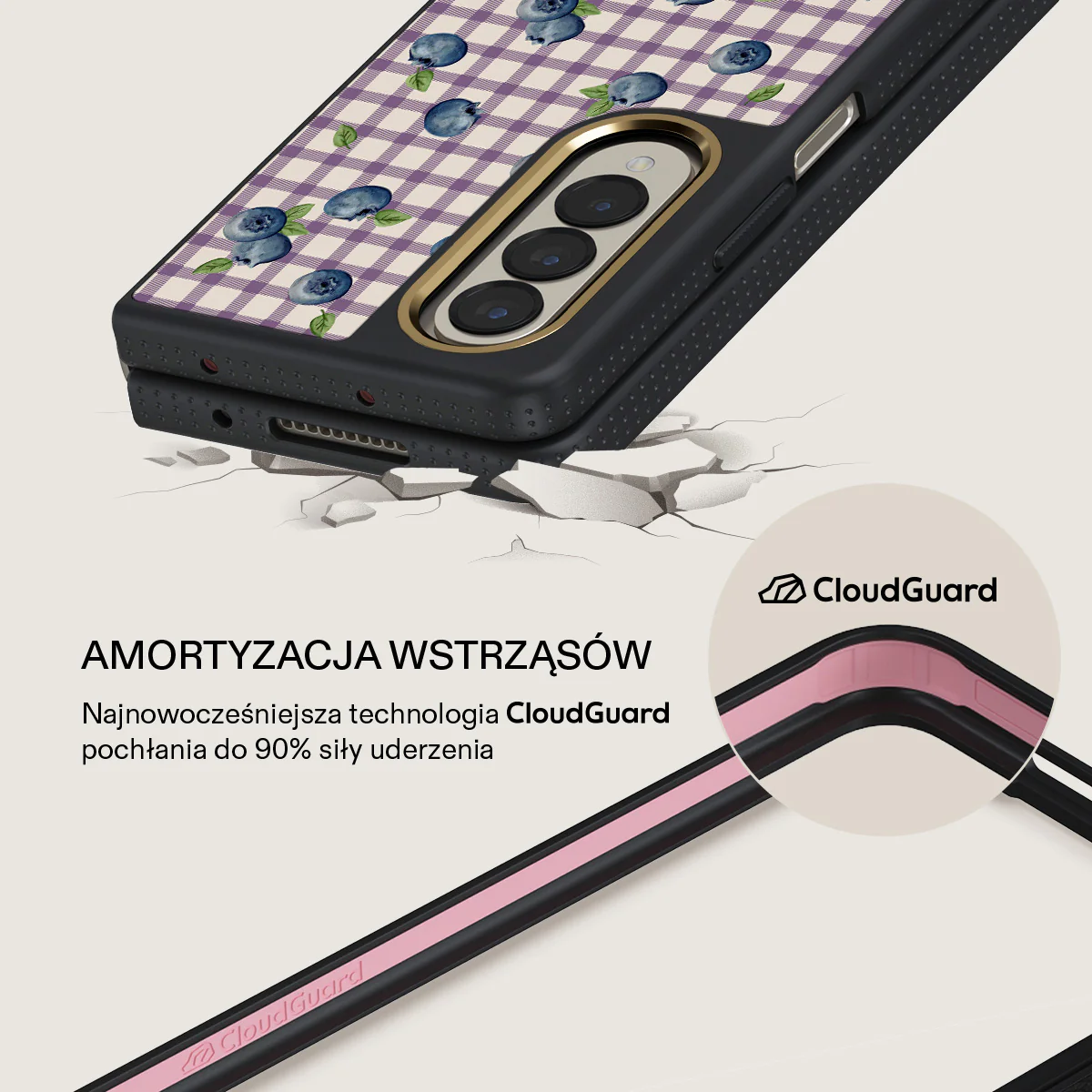 Blueberry Muffin - Samsung Galaxy Z Fold 4 Etui - Image 8