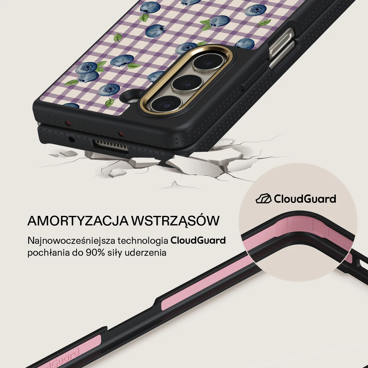 Blueberry Muffin - Samsung Galaxy Z Fold 5 Etui - Image 3