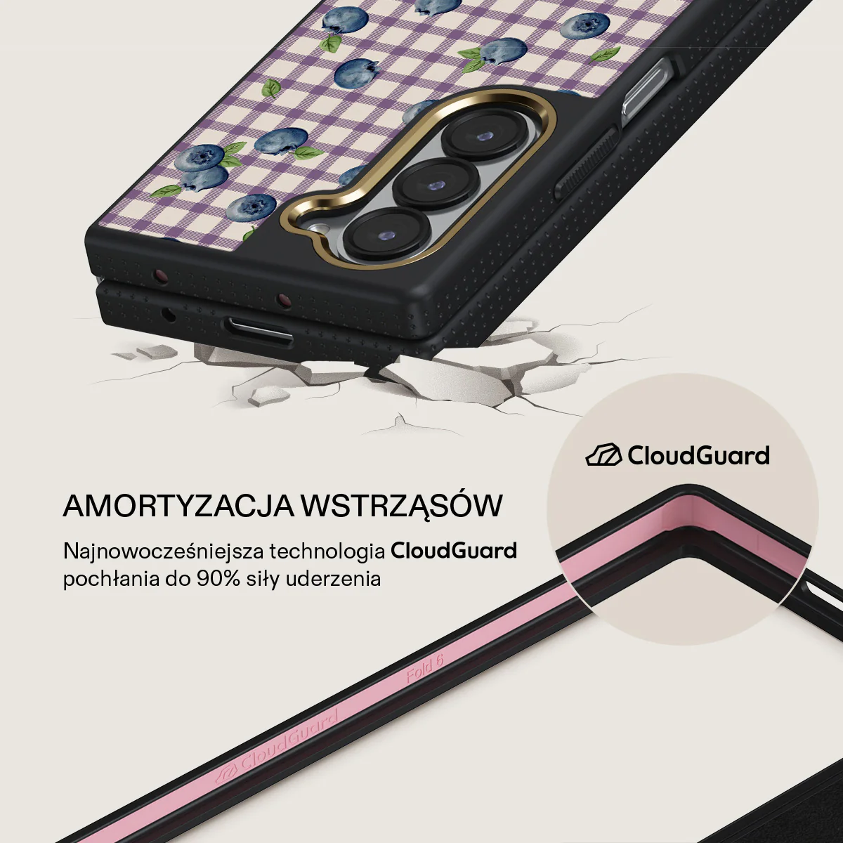 Blueberry Muffin - Samsung Galaxy Z Fold 6 Etui - Image 3