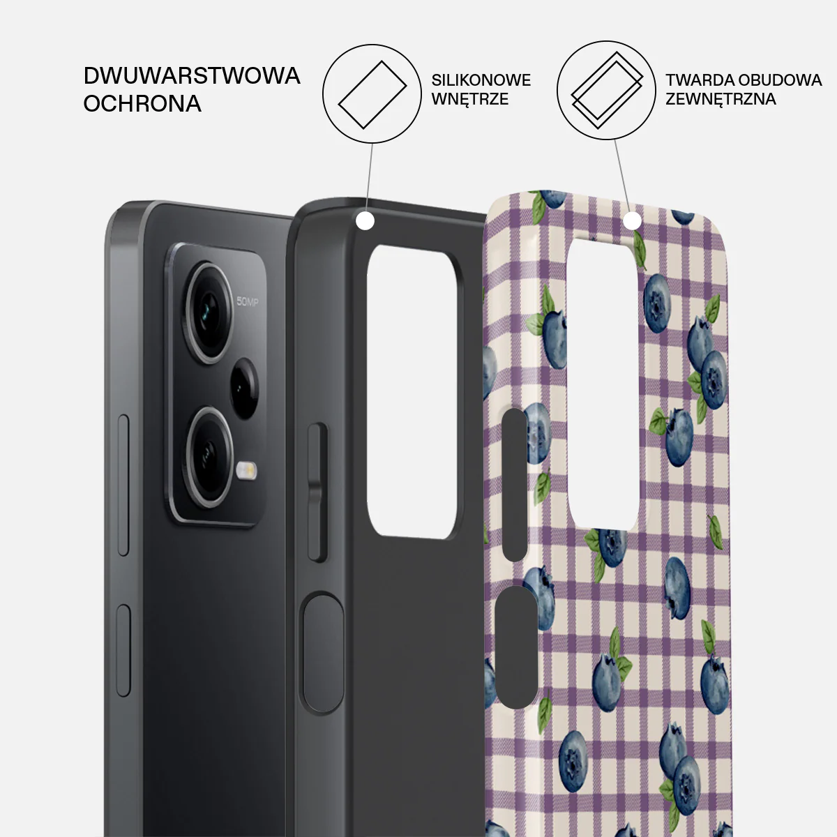 Blueberry Muffin - Xiaomi Redmi Note 12 Pro+ 5G Etui - Image 2